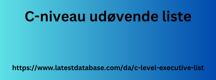 C-niveau udovende liste