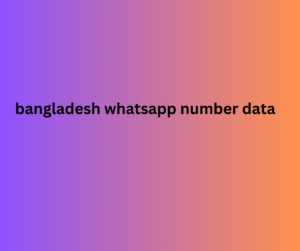 bangladesh whatsapp number data