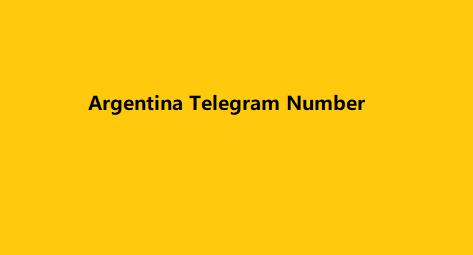 Argentina Telegram Number