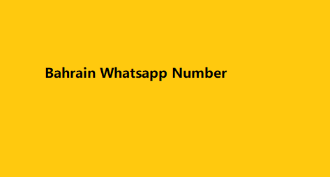 Bahrain Whatsapp Number