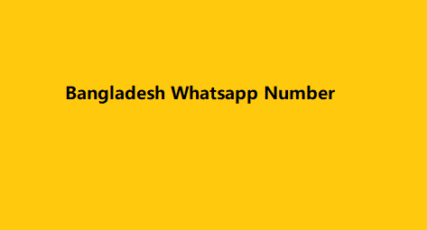 Bangladesh Whatsapp Number