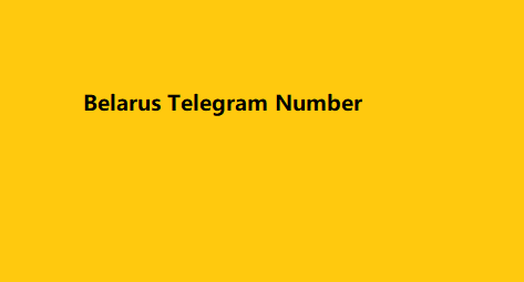 Belarus Telegram Number