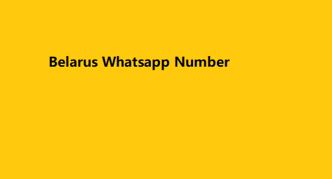 Belarus Whatsapp Number