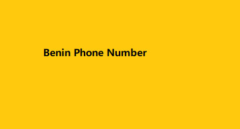 Benin Phone Number