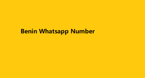 Benin Whatsapp Number