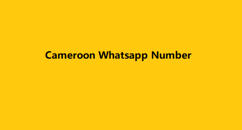 Cameroon Whatsapp Number