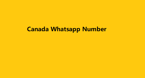 Canada Whatsapp Number