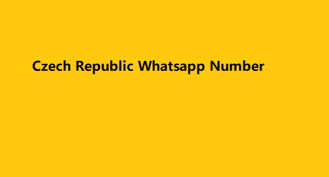 Czech Republic Whatsapp Number