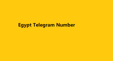 Egypt Telegram Number