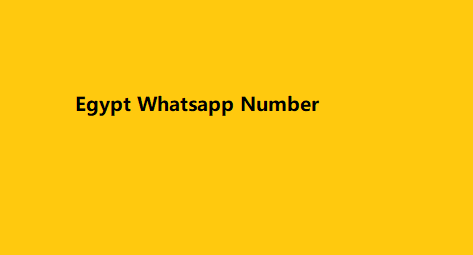 Egypt Whatsapp Number