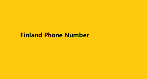 Finland Phone Number