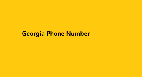 Georgia Phone Number