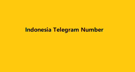 Indonesia Telegram Number