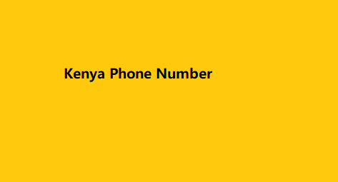 Kenya Phone Number