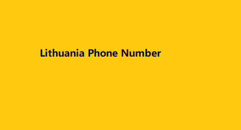 Lithuania Phone Number